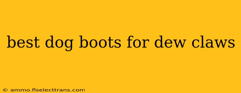 best dog boots for dew claws