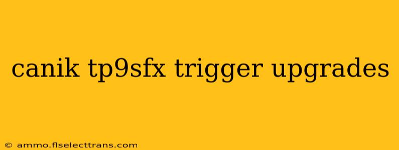 canik tp9sfx trigger upgrades