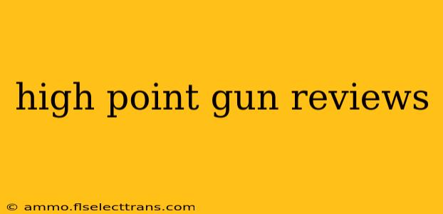 high point gun reviews