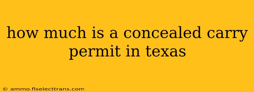 how much is a concealed carry permit in texas