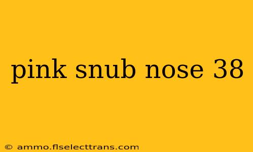 pink snub nose 38