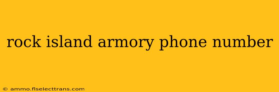 rock island armory phone number