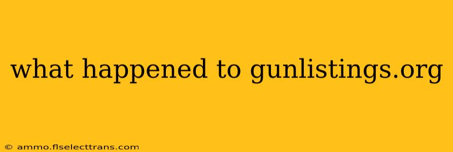 what happened to gunlistings.org