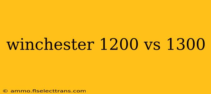 winchester 1200 vs 1300