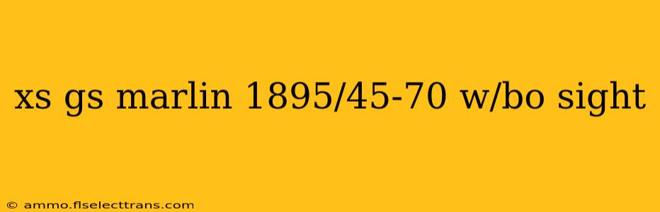 xs gs marlin 1895/45-70 w/bo sight